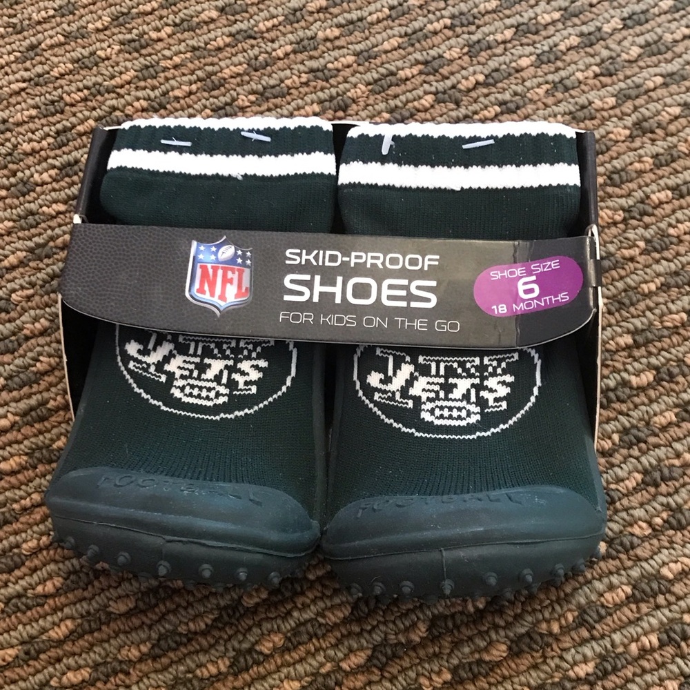 NFL Baby Sock Shoes - Dark Green & White